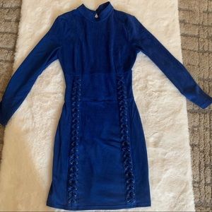 Bebe royal blue dress